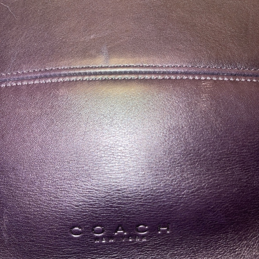 Vintage Coach Tribeca bag // eggplant purple // RARE - Picture 3 of 9